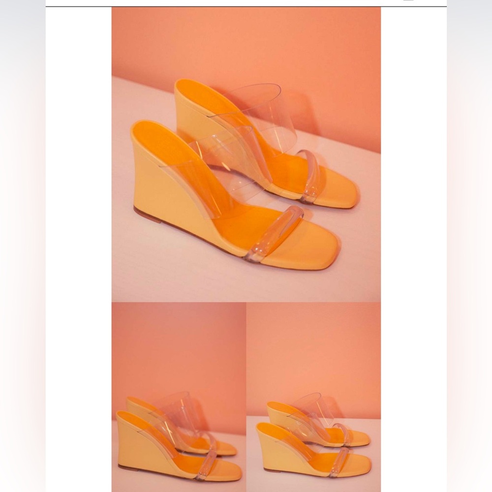 Maryam Nassir ZADEH OLYMPIA  Wedge in Amber NEW